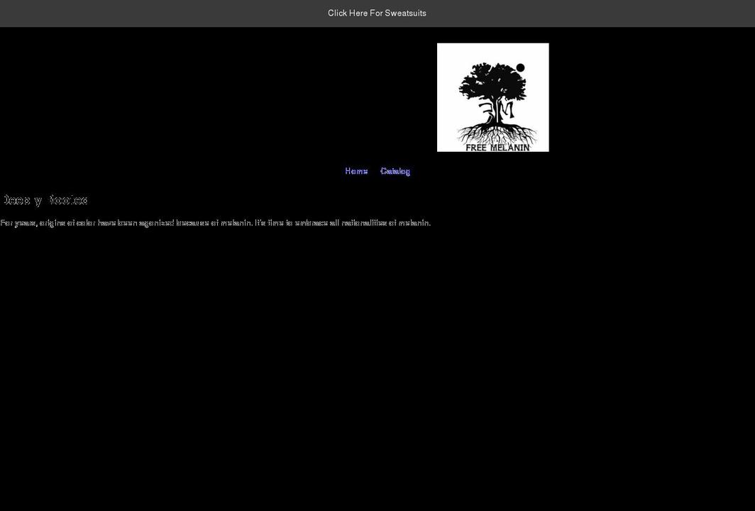 freemelaninclo.com shopify website screenshot