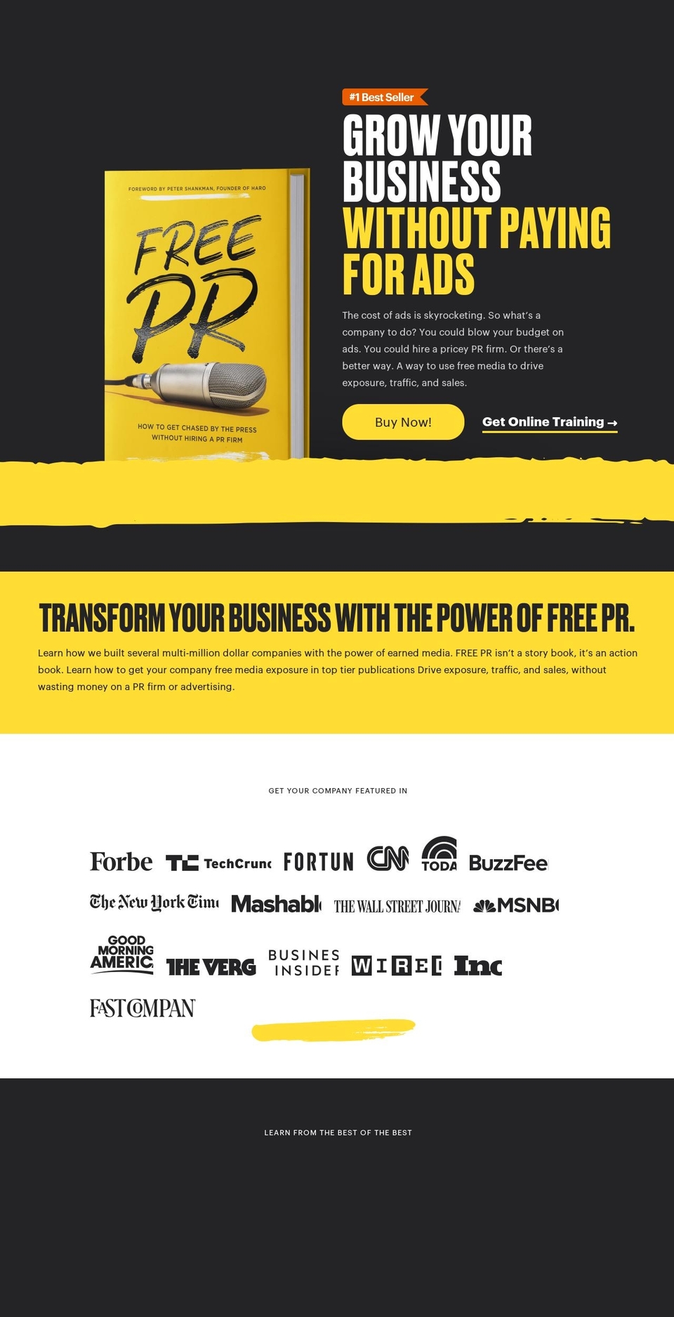 freeprbook.com shopify website screenshot