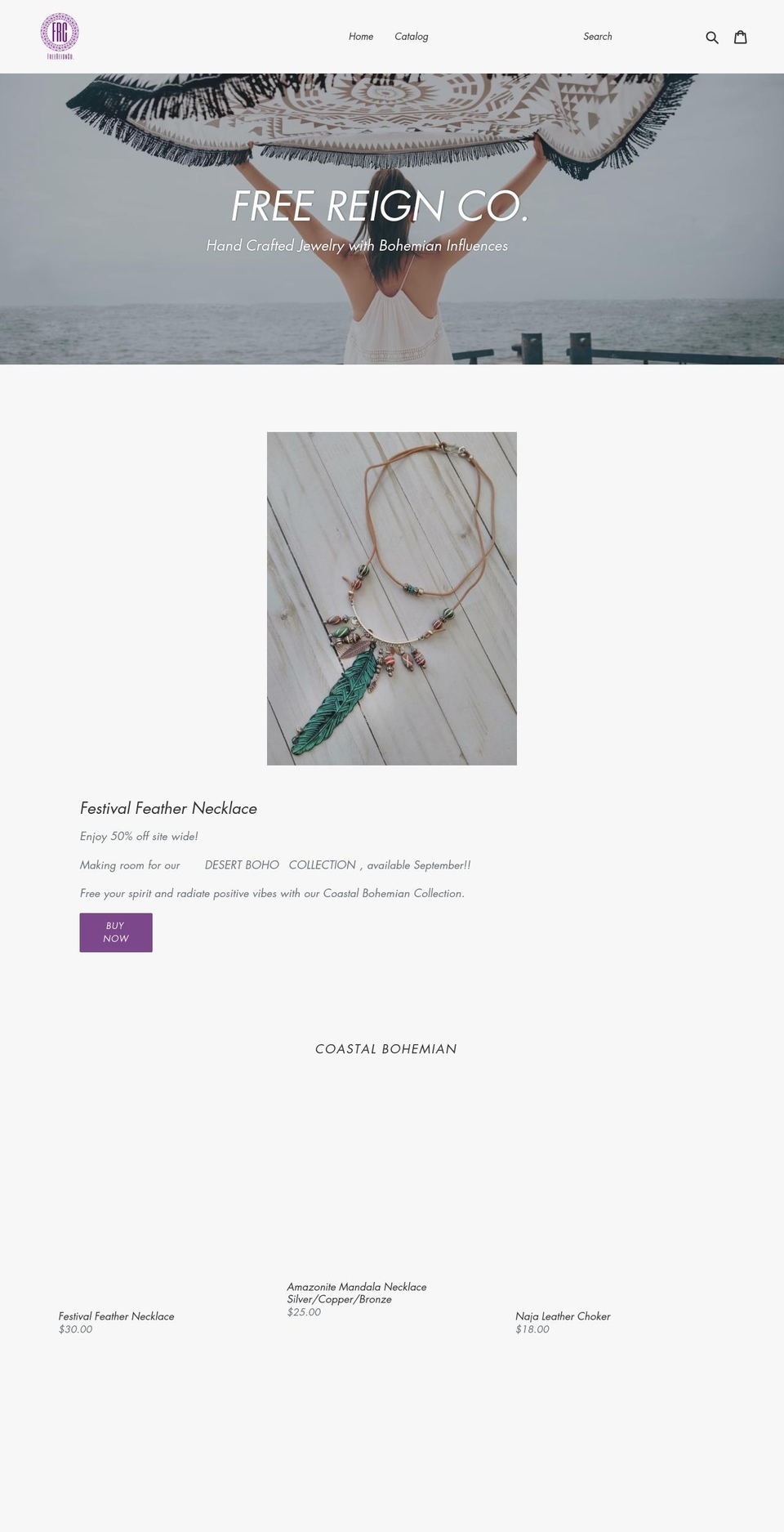 freereignco.com — Shopify storefront screenshot