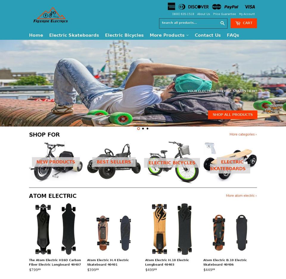 dsl-5-0-1 Shopify theme site example freerideelectrics.com