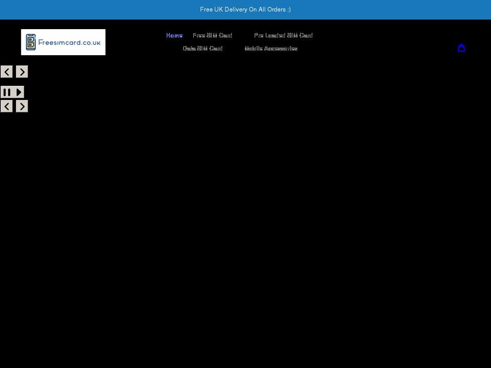 freesimcard.co.uk shopify website screenshot