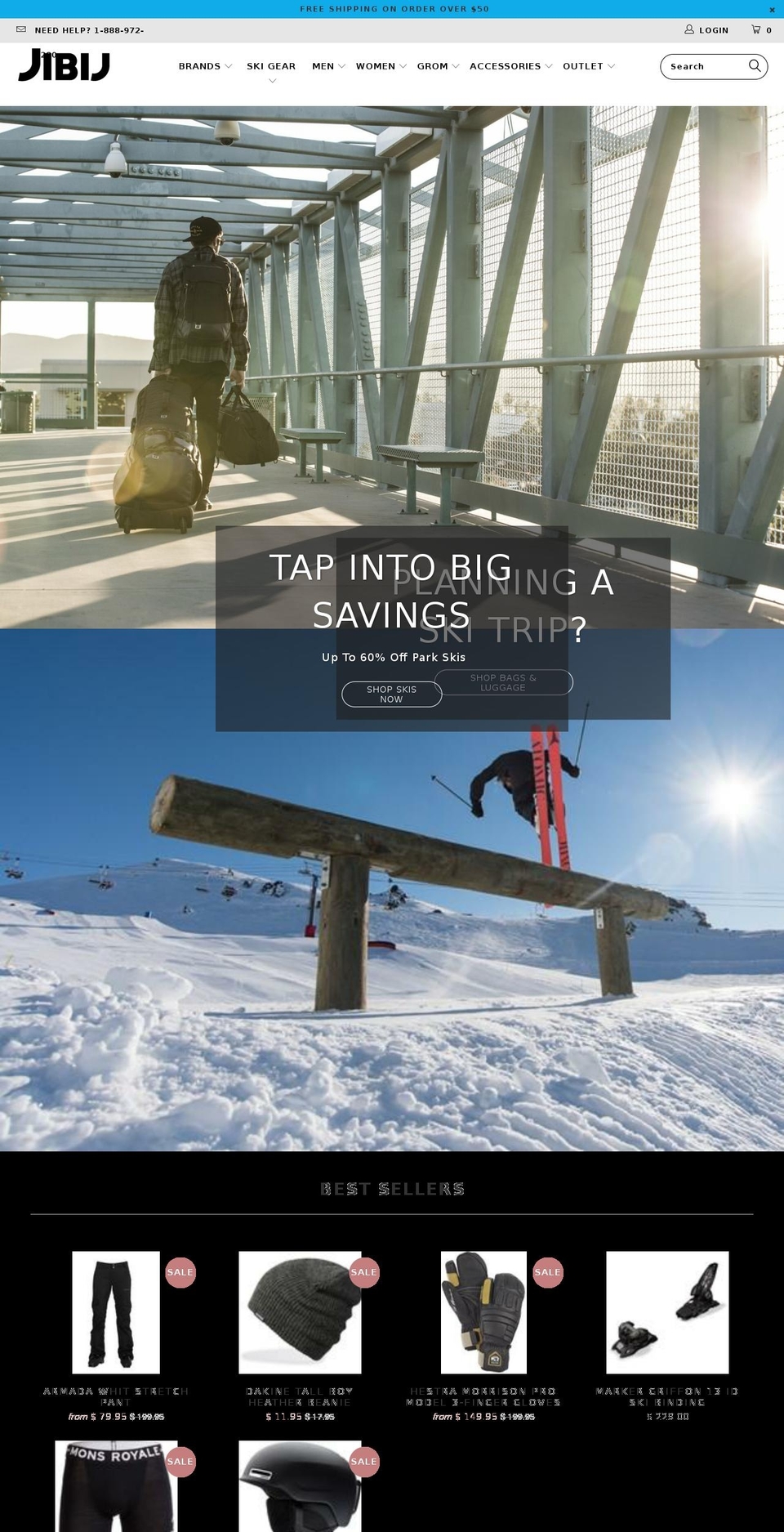 freeskination.com — Shopify storefront screenshot