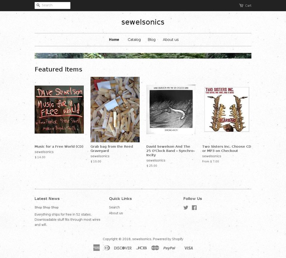 freesmoothjazz.com — Shopify storefront screenshot