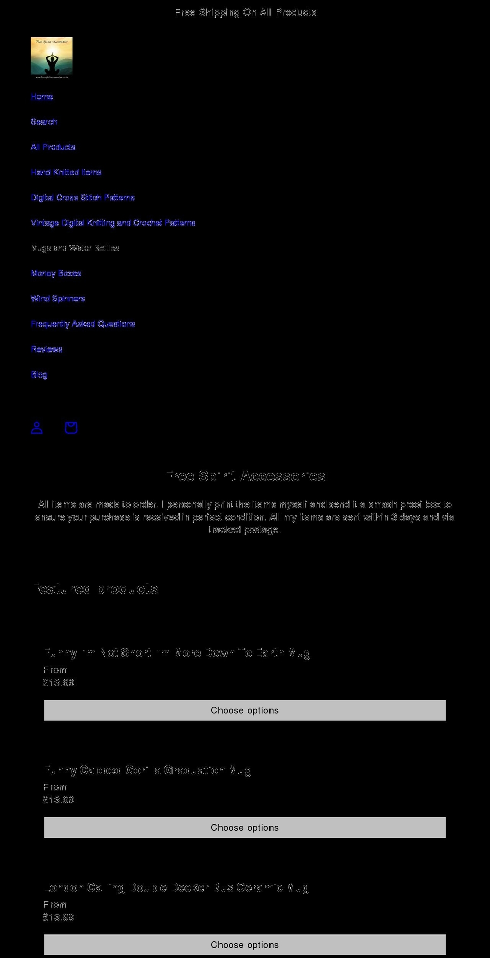 freespiritaccessories.co.uk shopify website screenshot