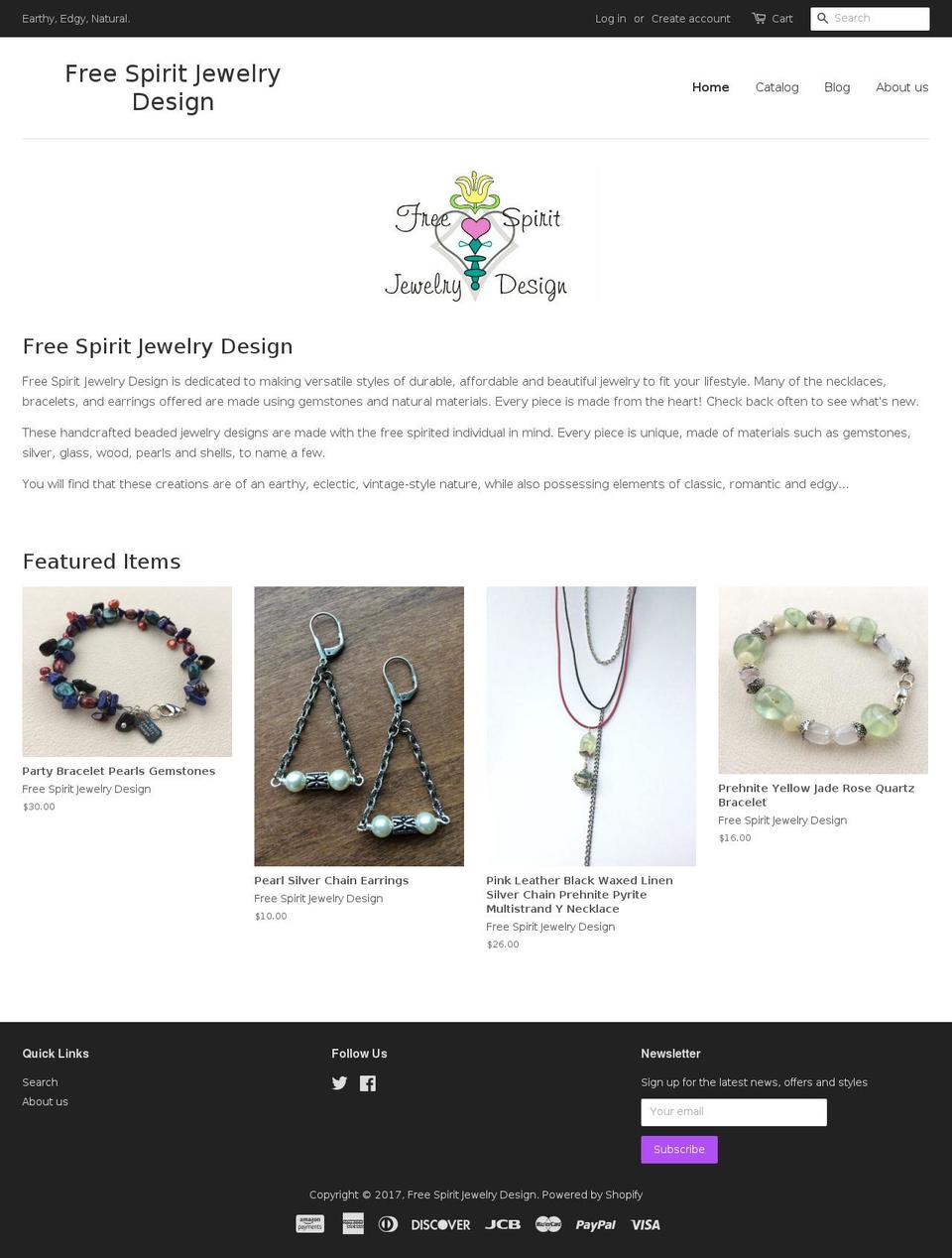 freespiritjewelrydesign.com shopify website screenshot