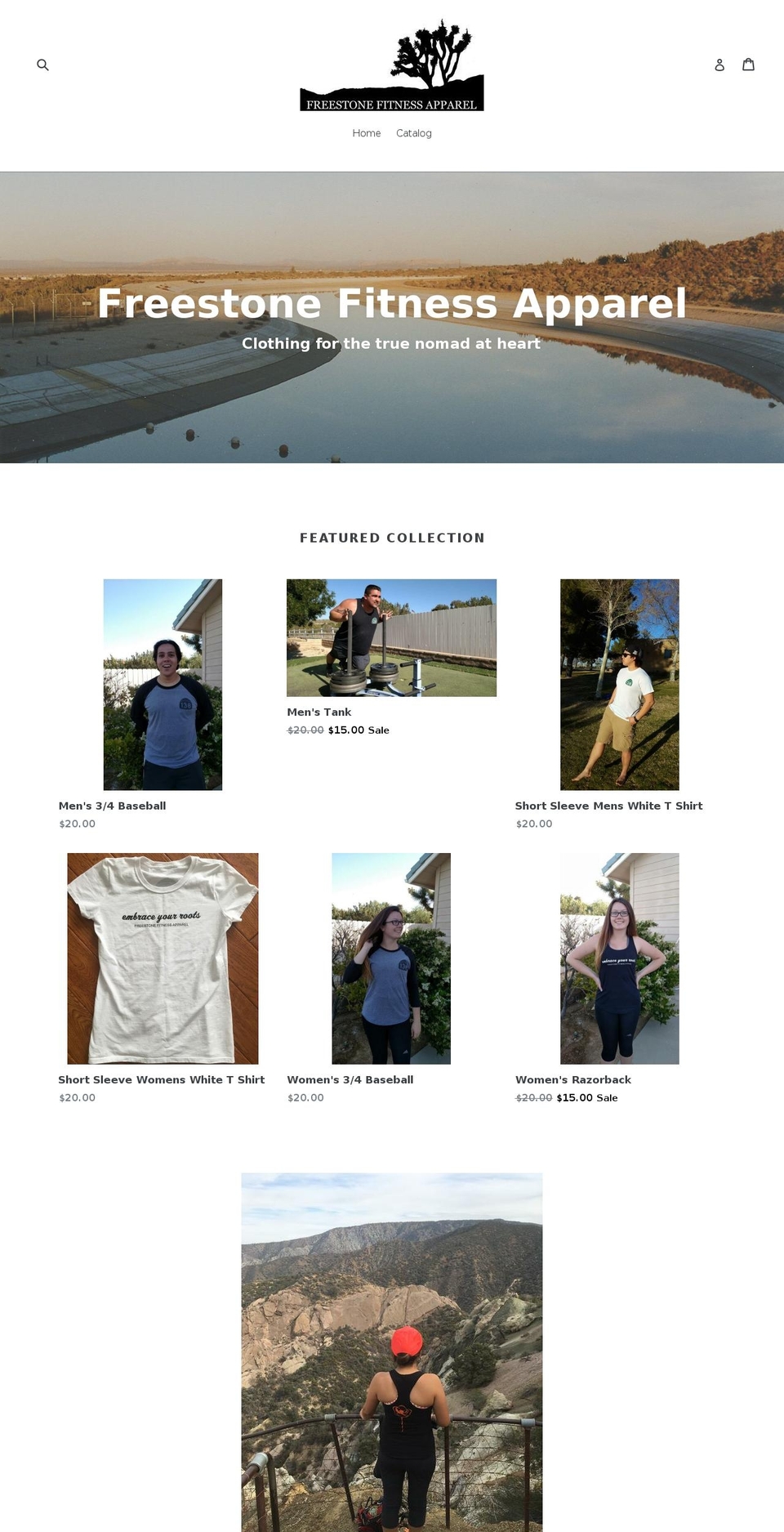 freestonefitness.com — Shopify storefront screenshot