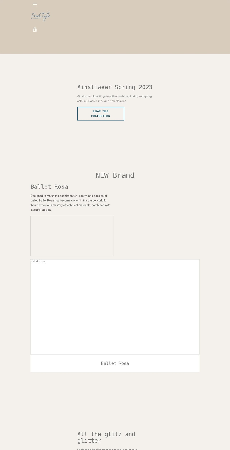 freestyle-dancewear.com shopify website screenshot