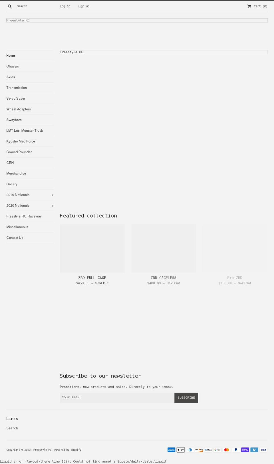 freestyle-rc.com shopify website screenshot