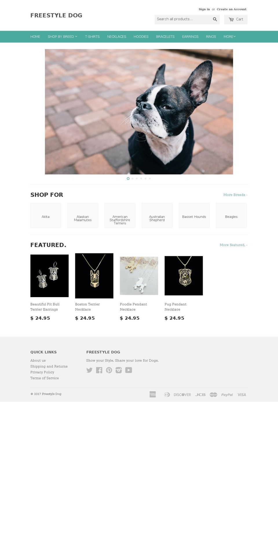 freestyledog.com shopify website screenshot