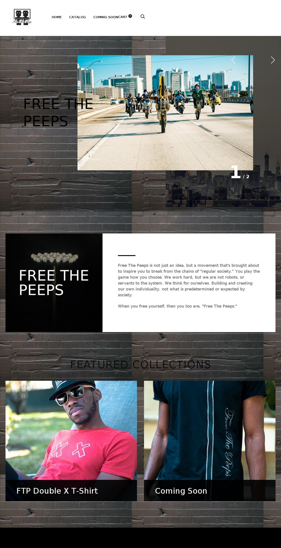 freethepeeps.com — Shopify storefront screenshot