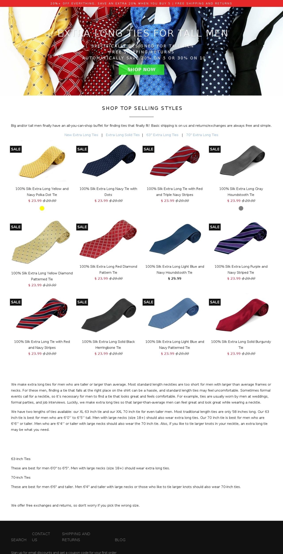 freetiefriday.com — Shopify storefront screenshot