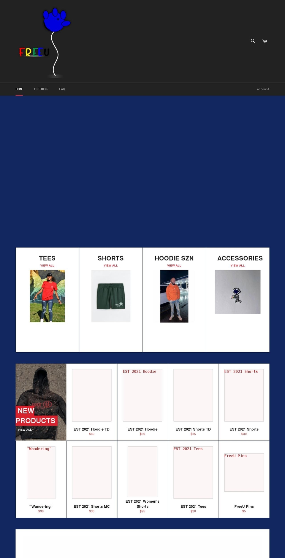 freeusole.com shopify website screenshot