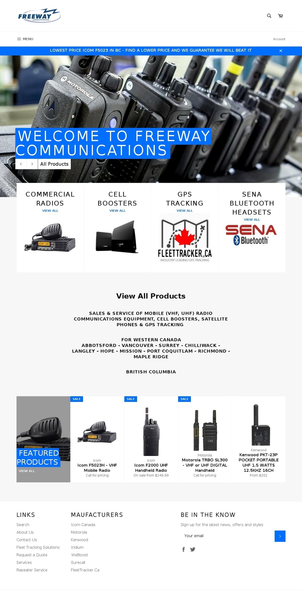 freewaycom.ca shopify website screenshot