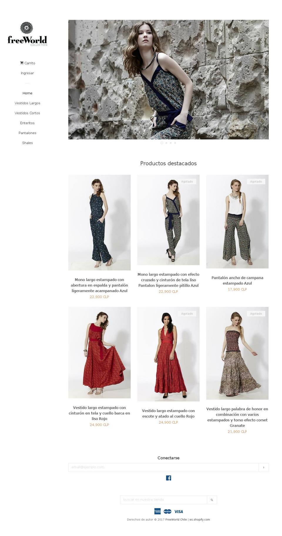 freeworldchile.com shopify website screenshot