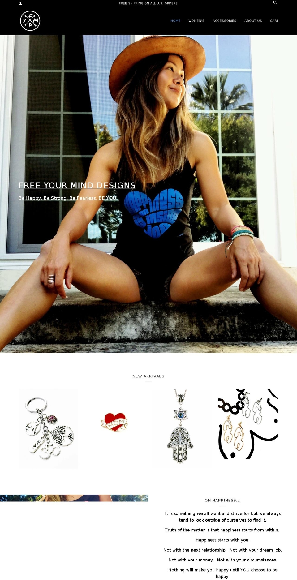 freeyourminddesigns.com shopify website screenshot