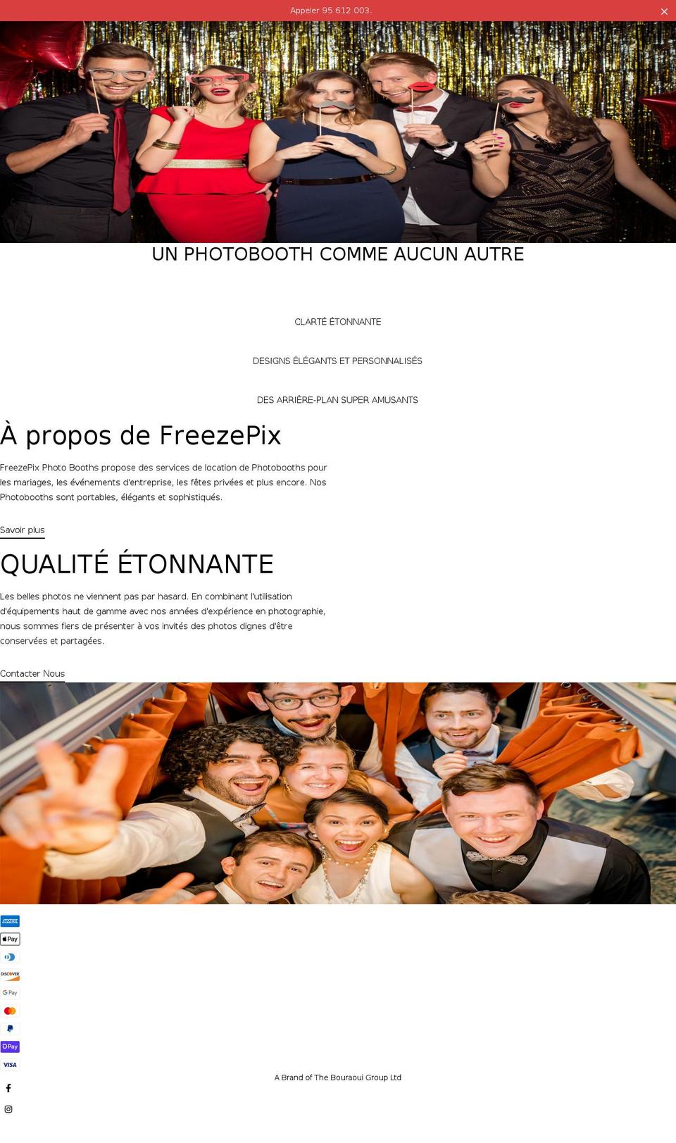 freezepix.com shopify website screenshot