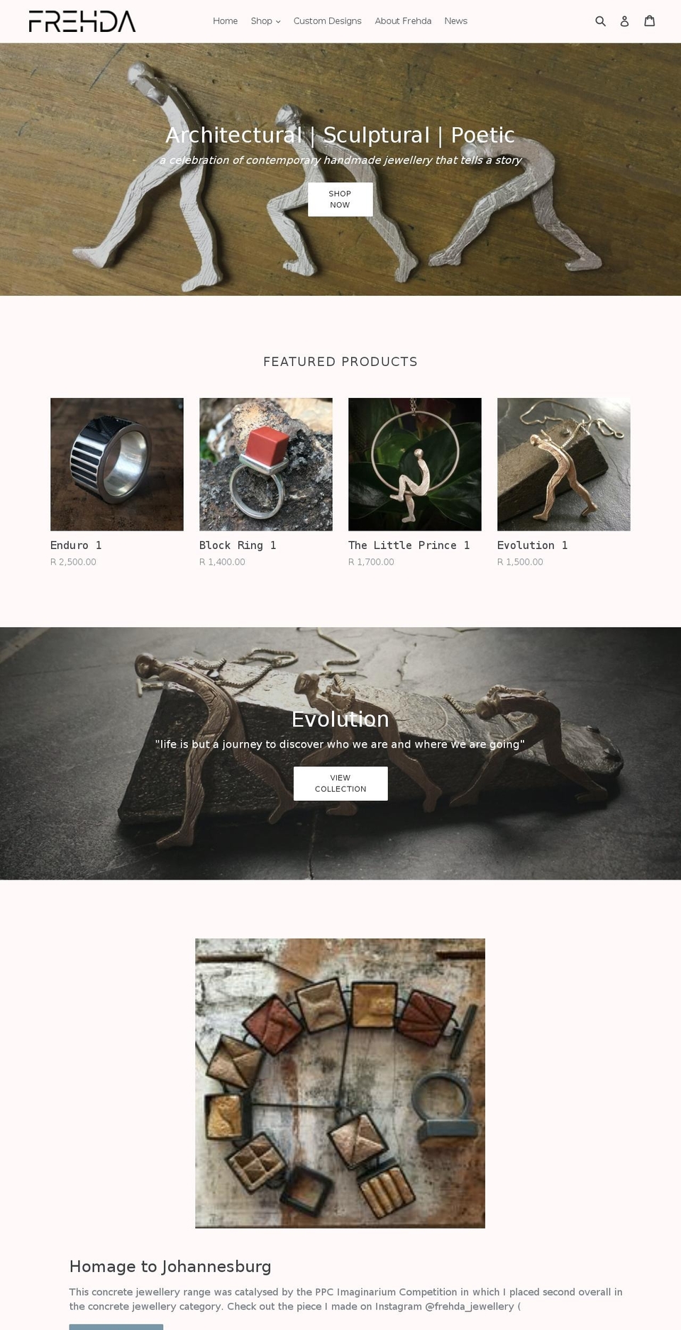 frehda.com — Shopify storefront screenshot