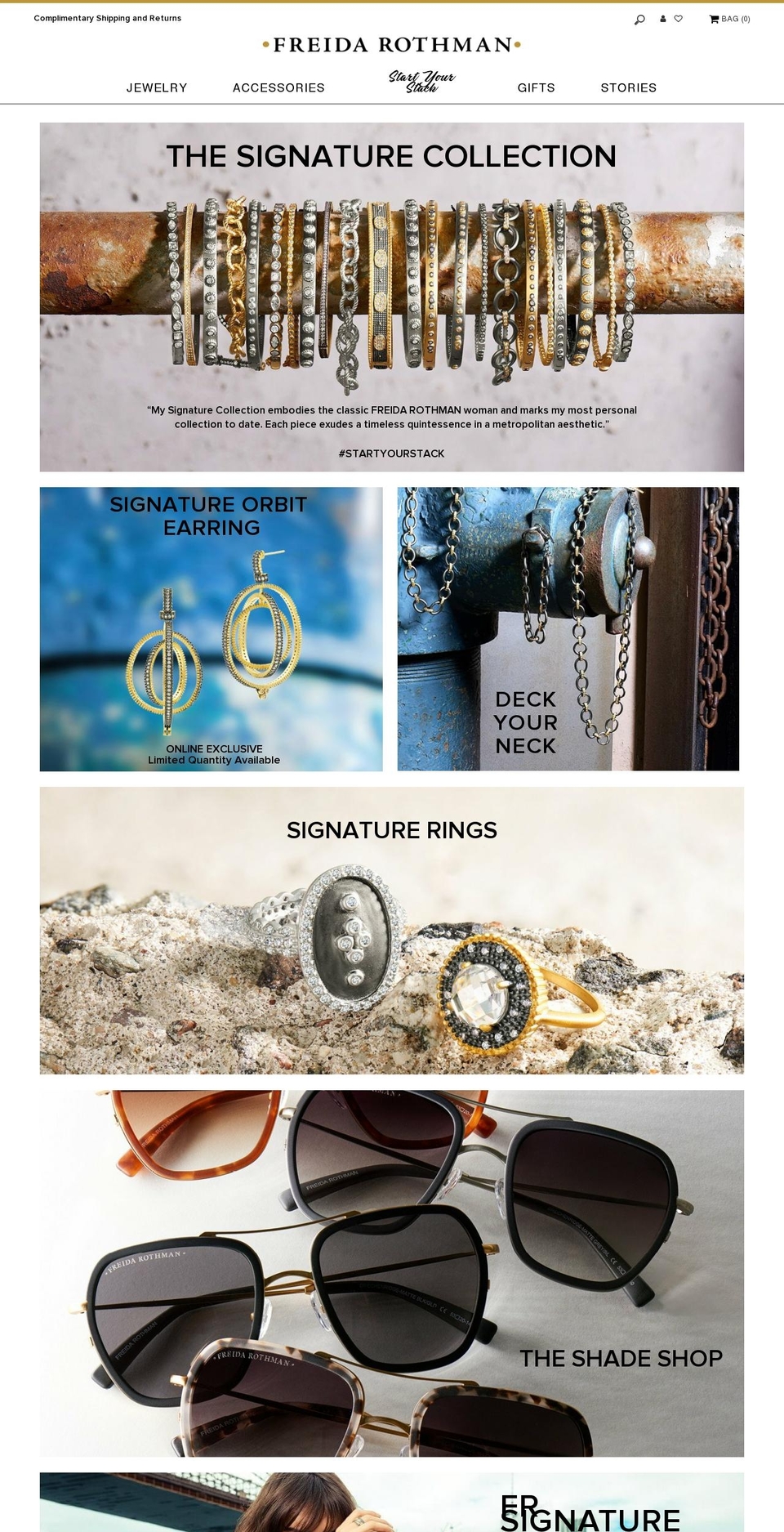 freidarothman.com shopify website screenshot