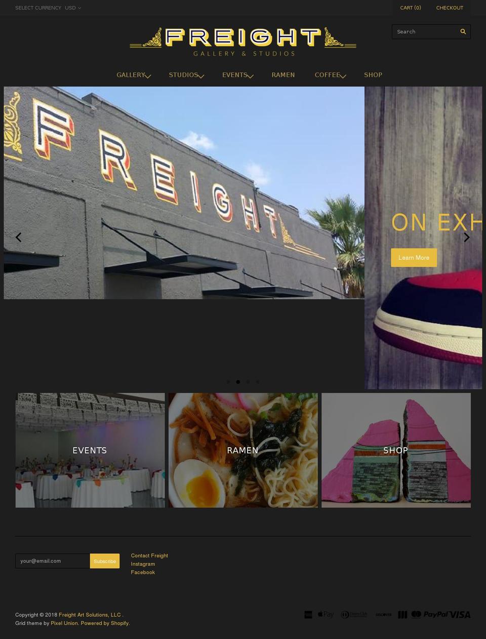 freightsatx.com — Shopify storefront screenshot