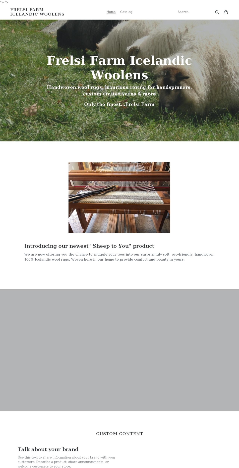 frelsifarmshop.com shopify website screenshot