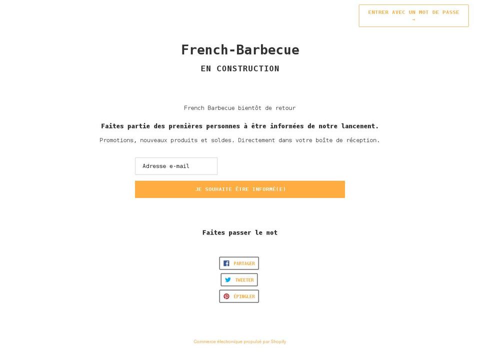 french-barbecue.com shopify website screenshot