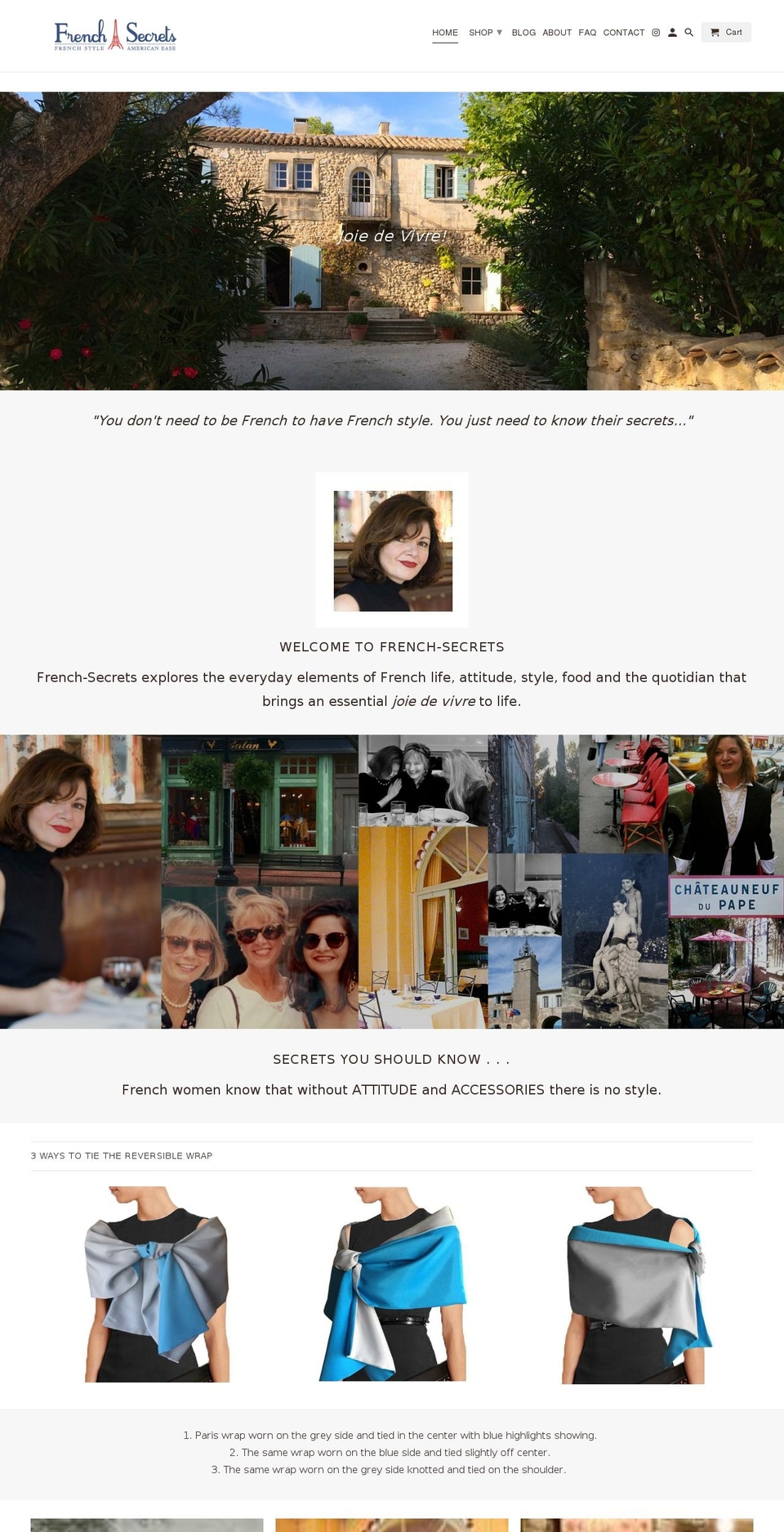 french-secrets.com shopify website screenshot