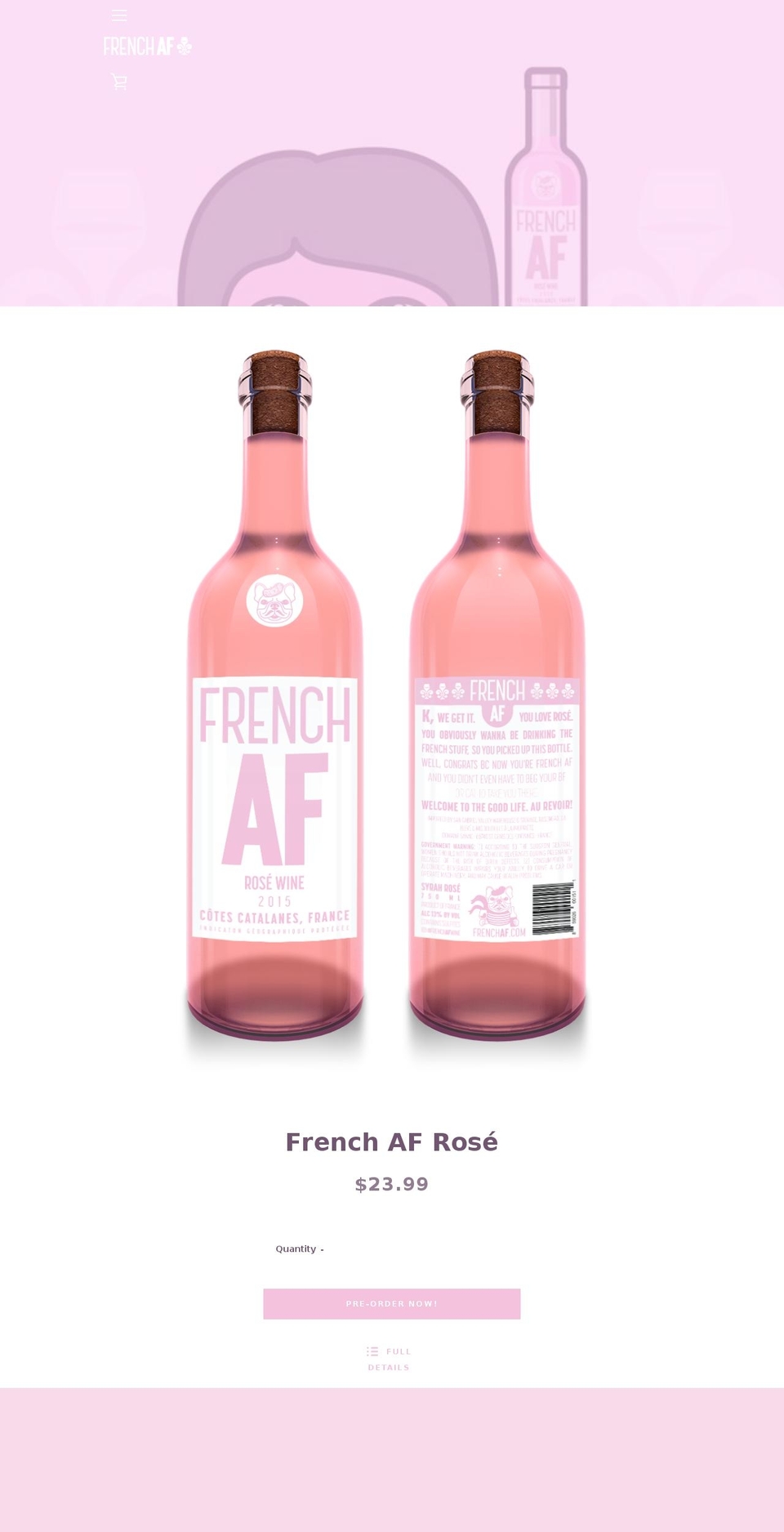 frenchaf.com shopify website screenshot