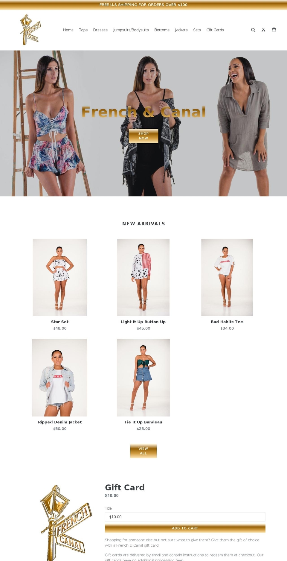 frenchandcanal.com — Shopify storefront screenshot
