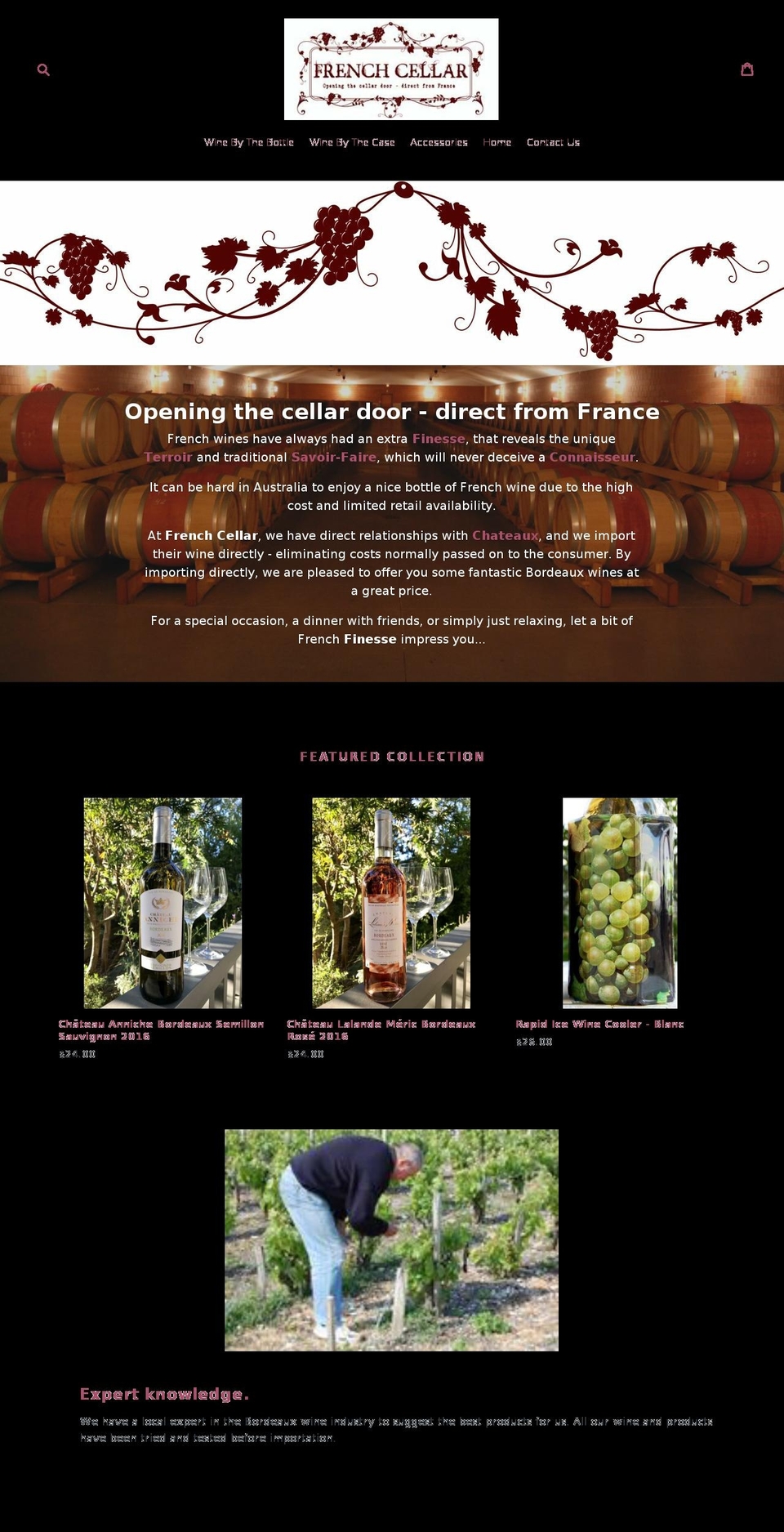 frenchcellar.com.au shopify website screenshot