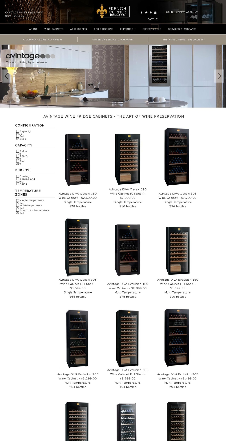 frenchcornercellars.com shopify website screenshot