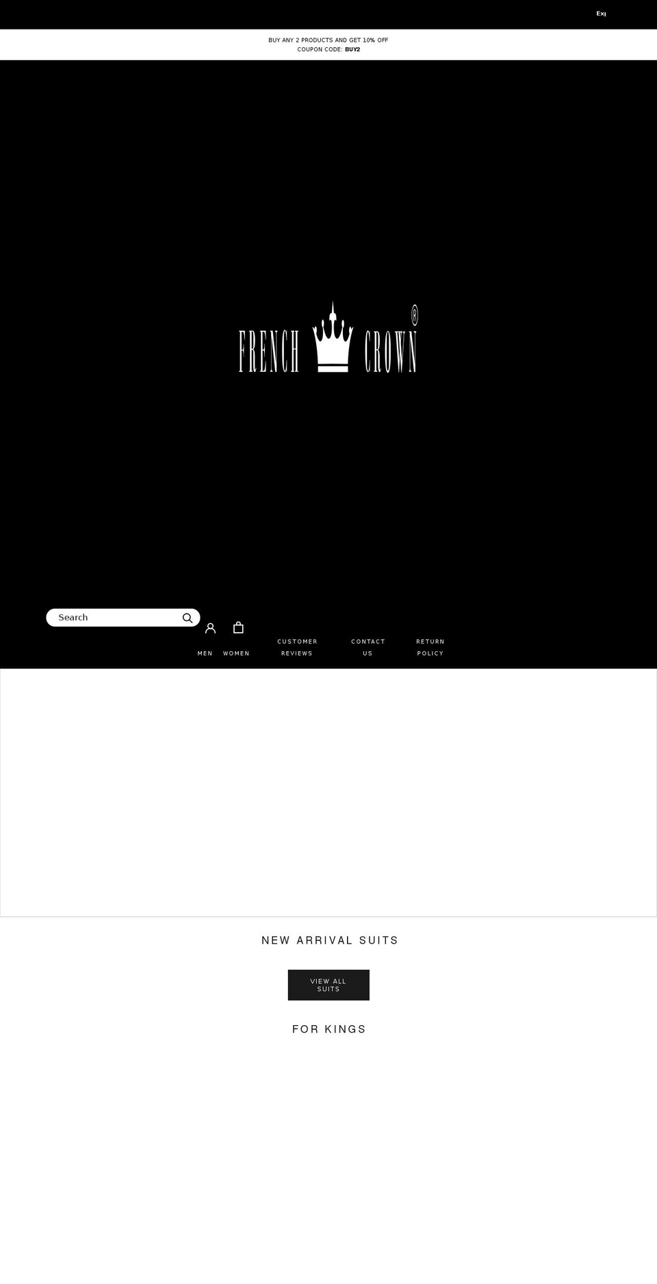 frenchcrown.com shopify website screenshot