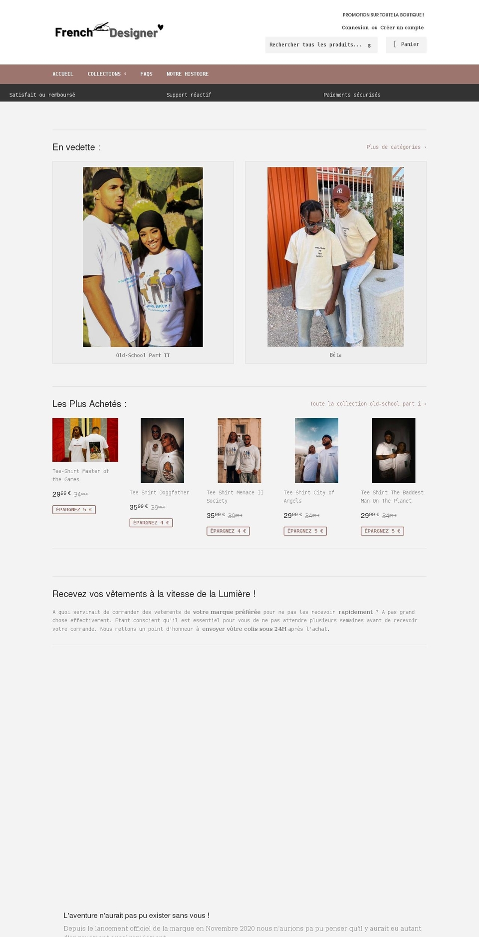 frenchdesigner.fr shopify website screenshot