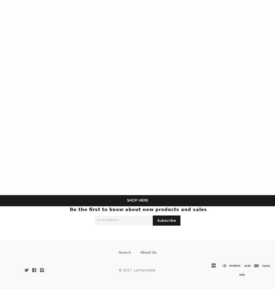 frencherie.com shopify website screenshot