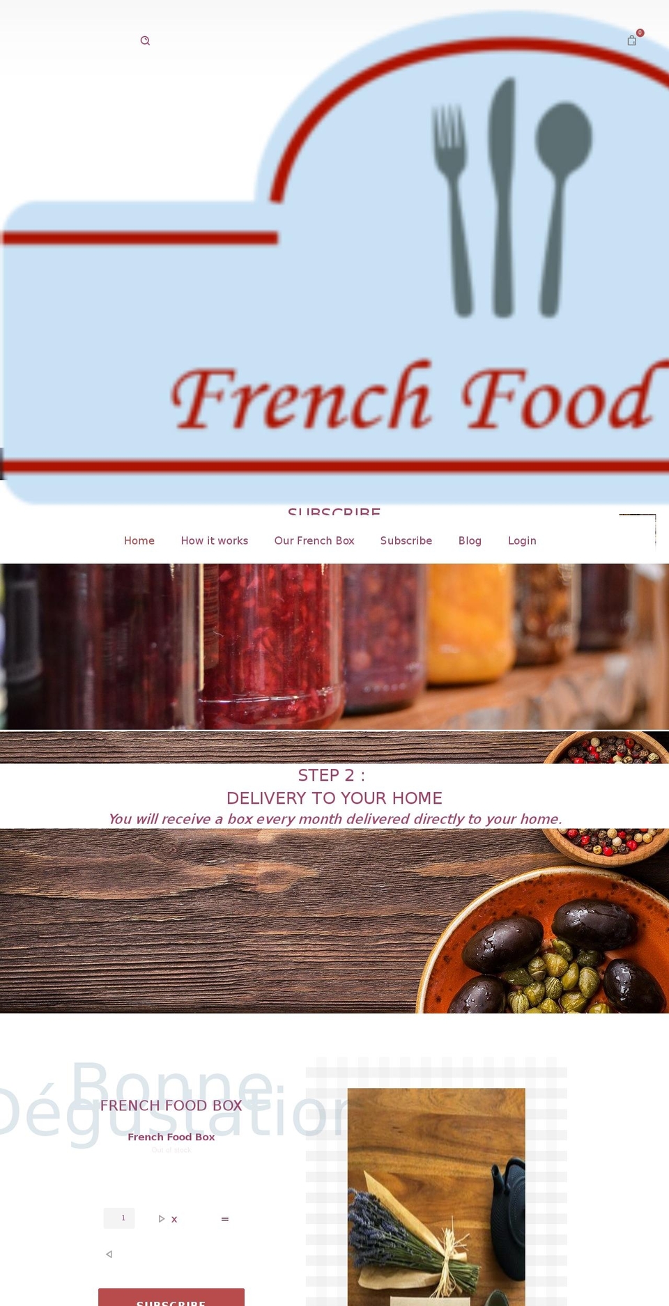 frenchfoodbox.com shopify website screenshot