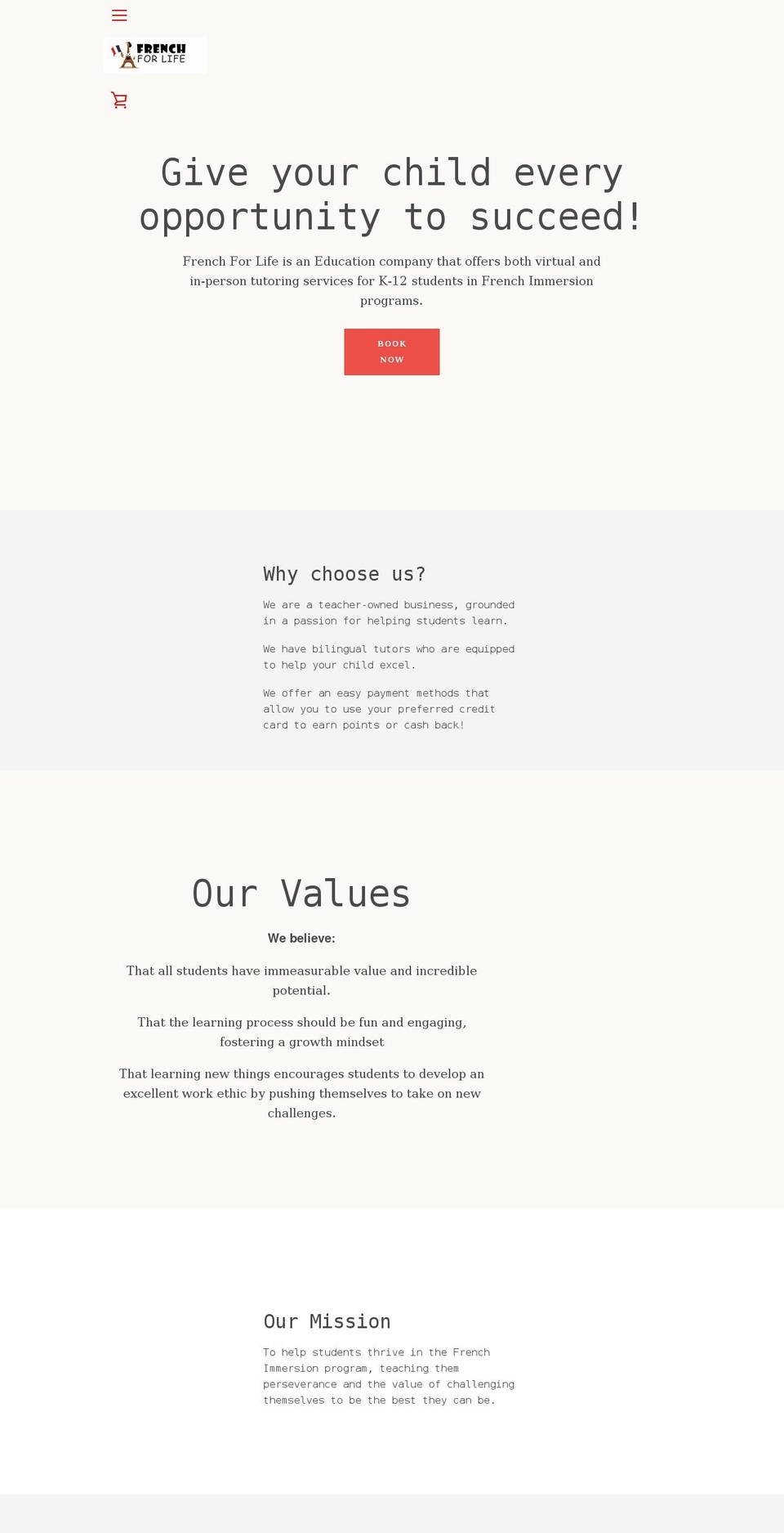 frenchforlife.com shopify website screenshot