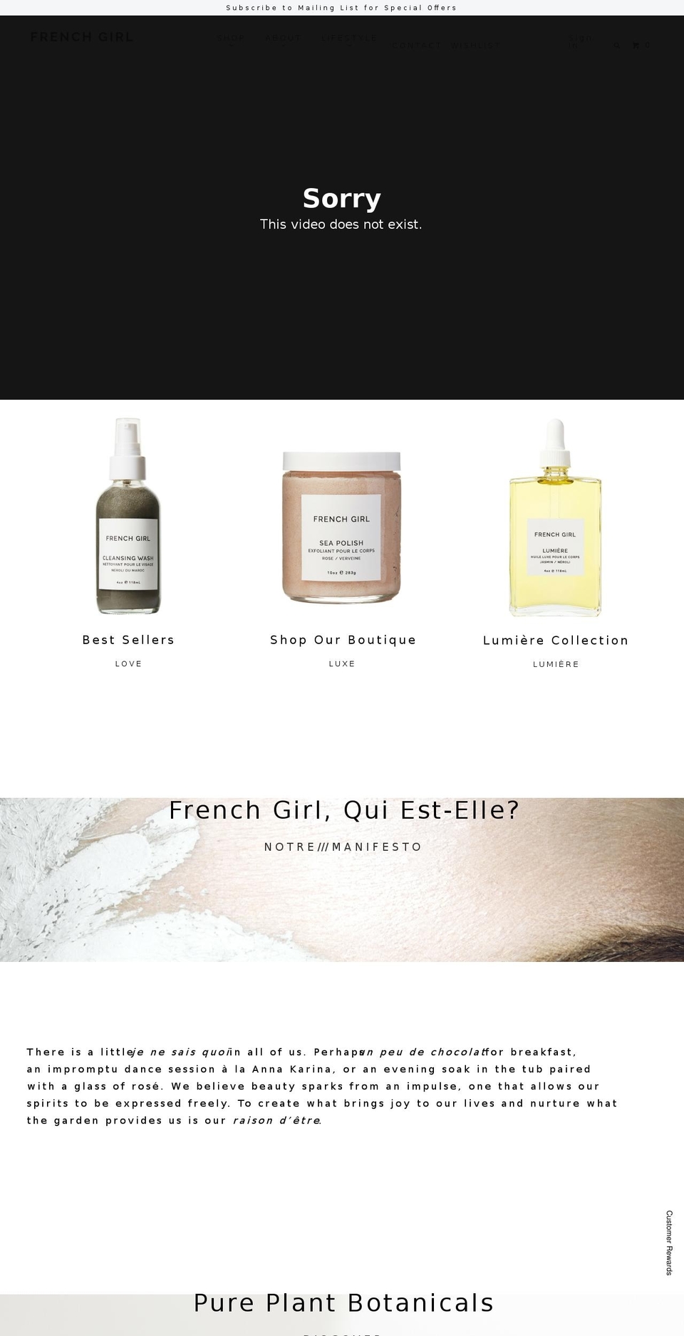 frenchgirlorganics.com shopify website screenshot