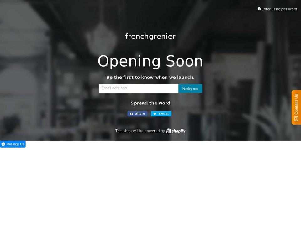 frenchgrenier.com — Shopify storefront screenshot