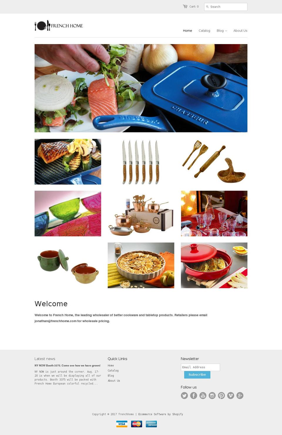 frenchhome.com shopify website screenshot