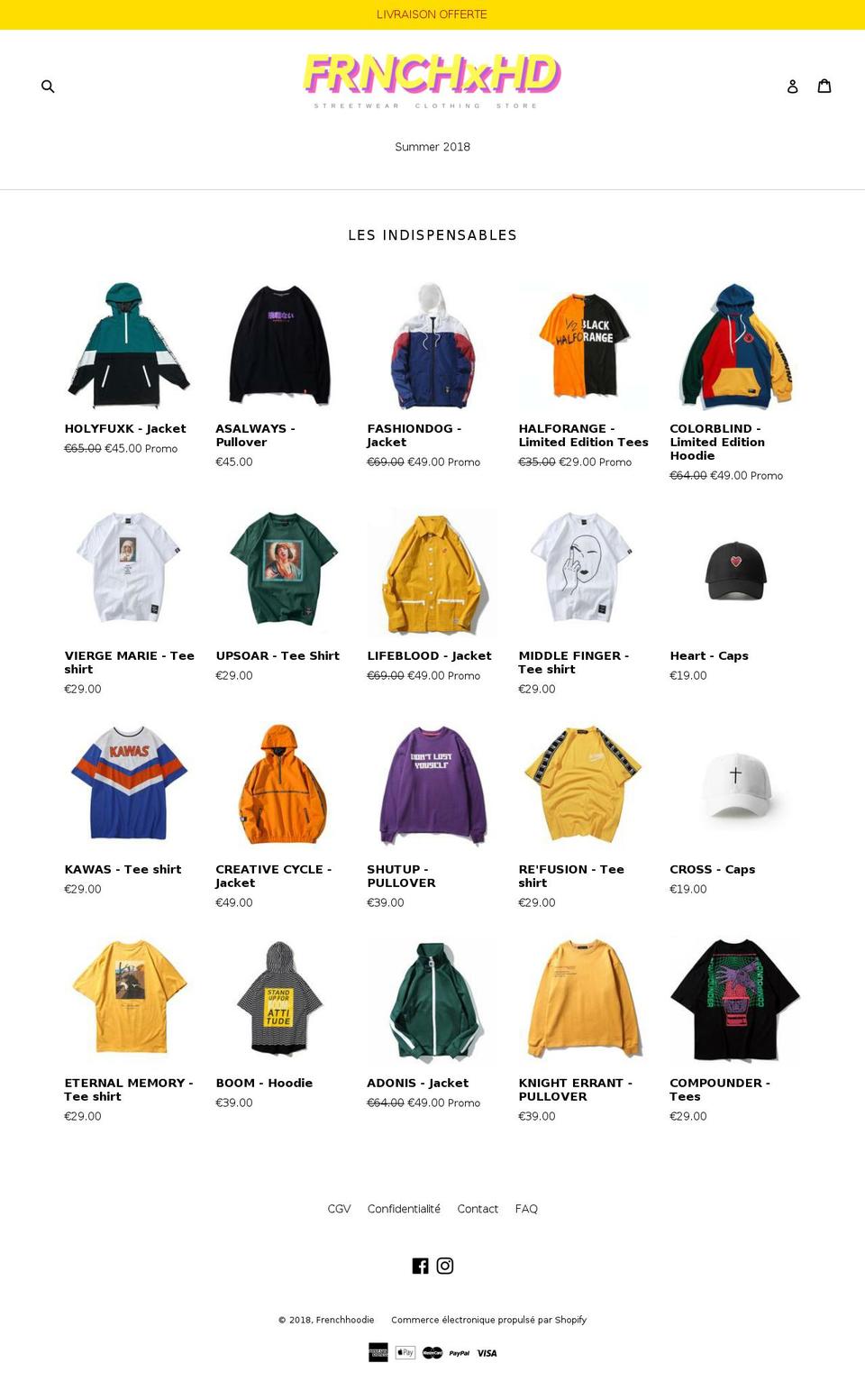 frenchhoodie.com shopify website screenshot