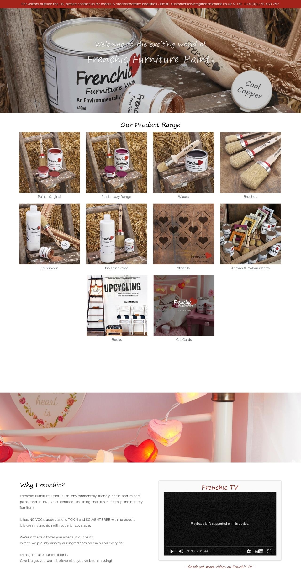frenchicpaint.com shopify website screenshot
