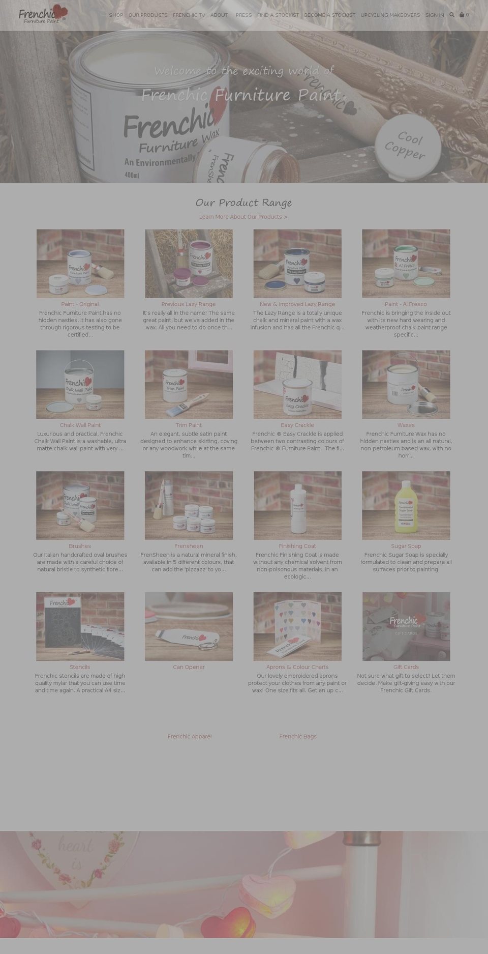 frenchicpaints.com — Shopify storefront screenshot