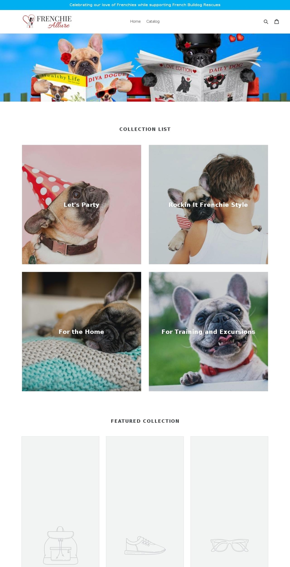 frenchieallure.com shopify website screenshot