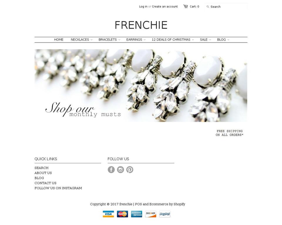 frenchieboutique.com shopify website screenshot