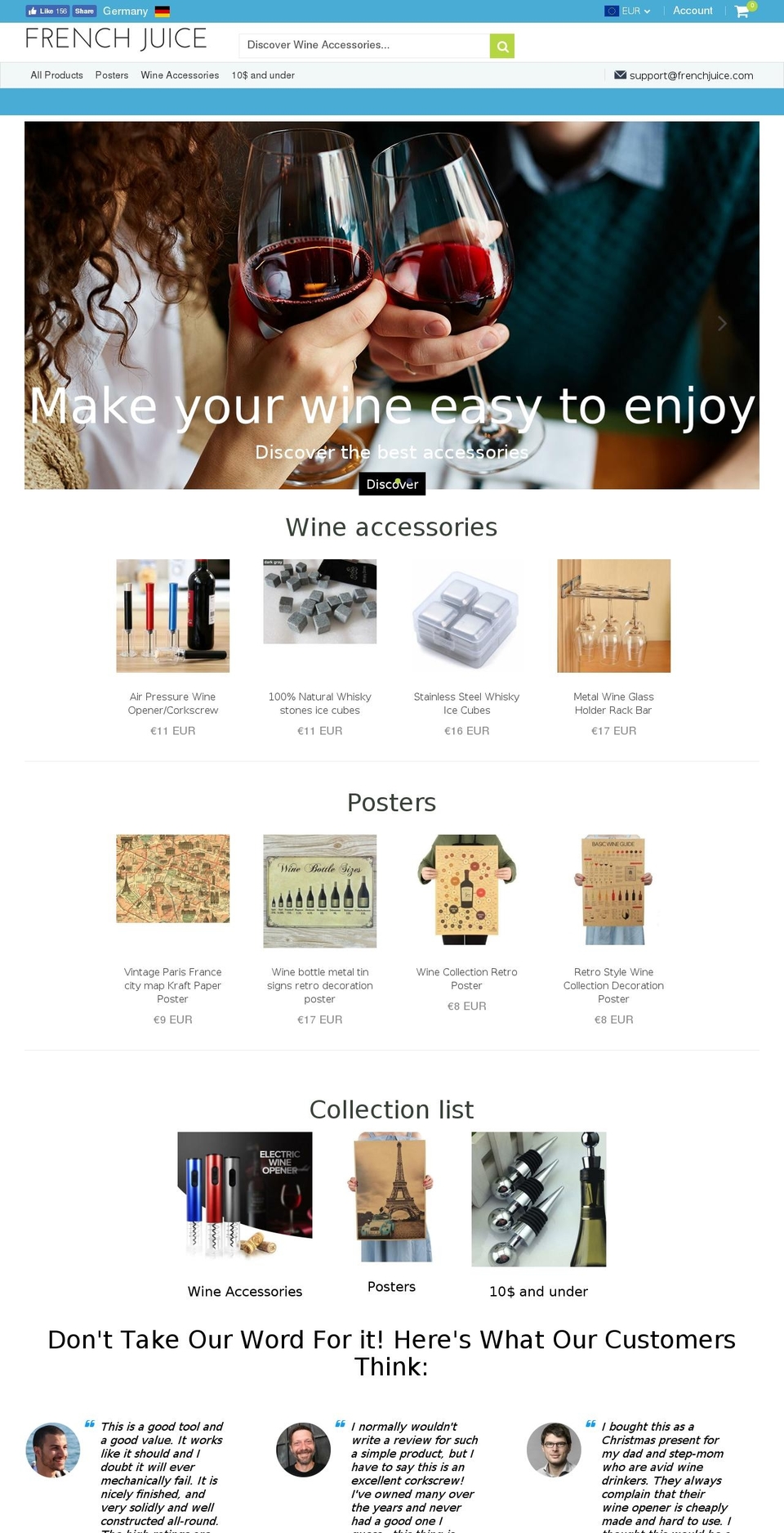 frenchjuice.com — Shopify storefront screenshot