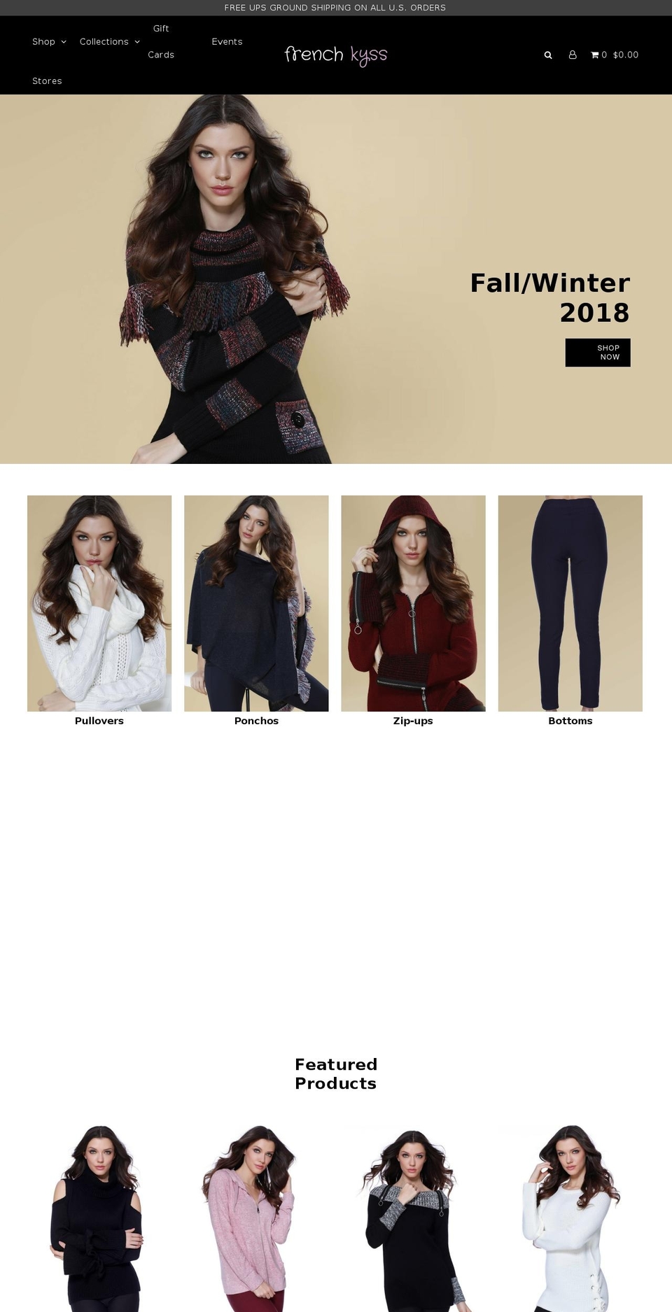 frenchkyss.com shopify website screenshot
