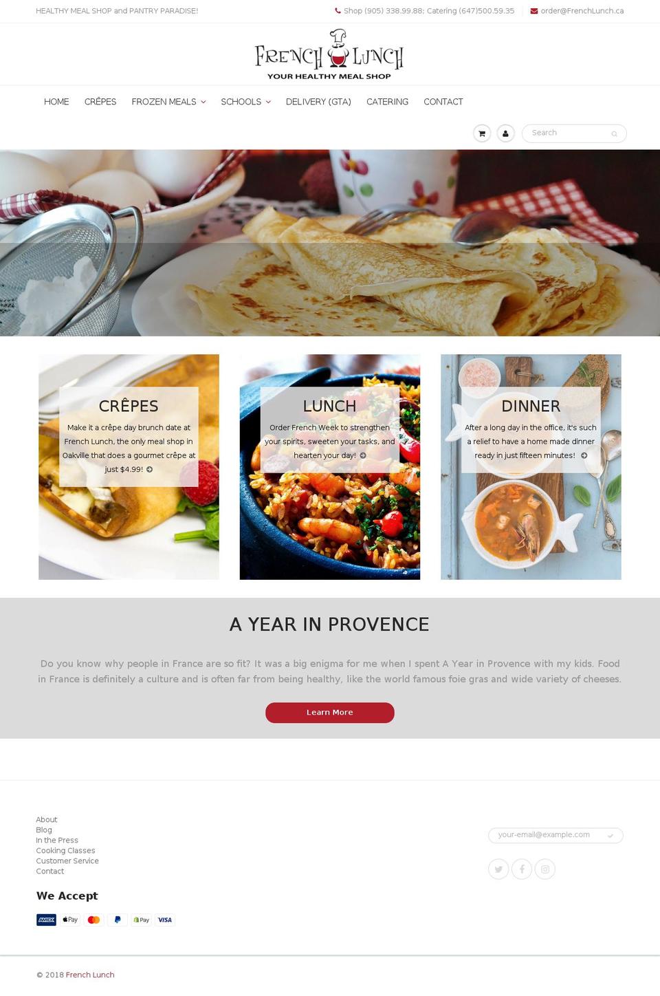 frenchlunch.ca shopify website screenshot