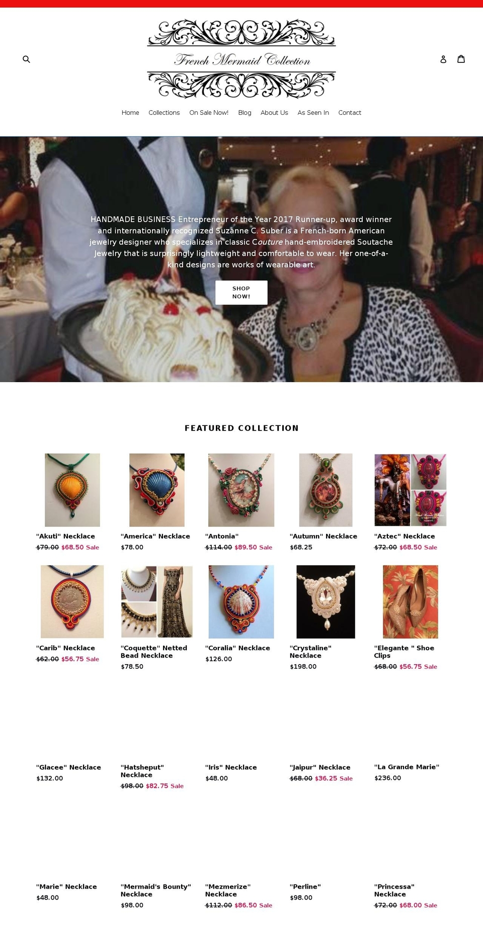 frenchmermaidcollection.com shopify website screenshot