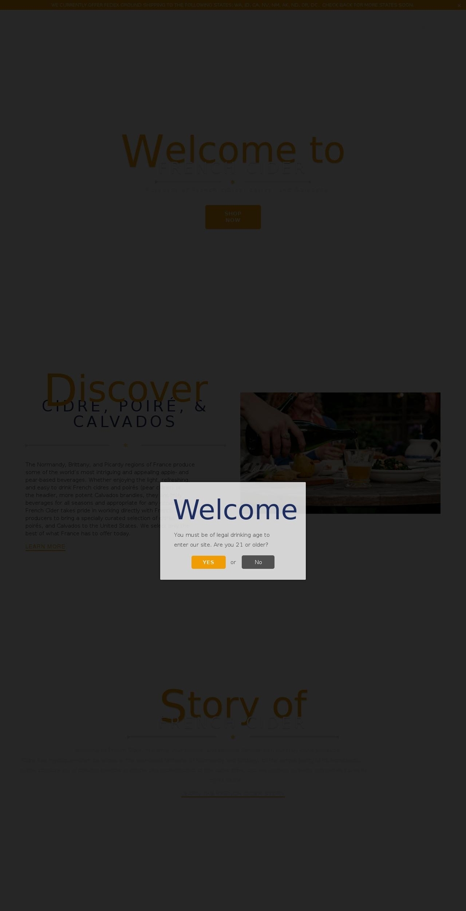 frenchperry.com — Shopify storefront screenshot