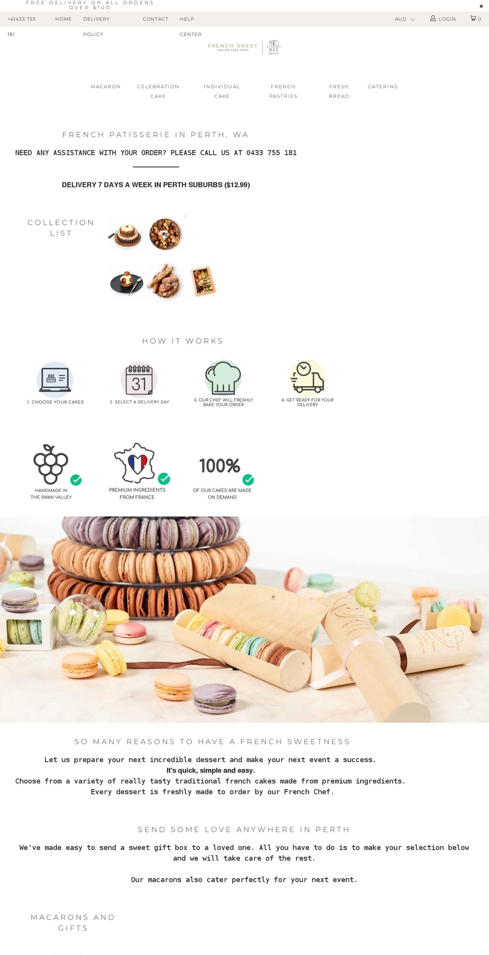 frenchsweet.com.au shopify website screenshot