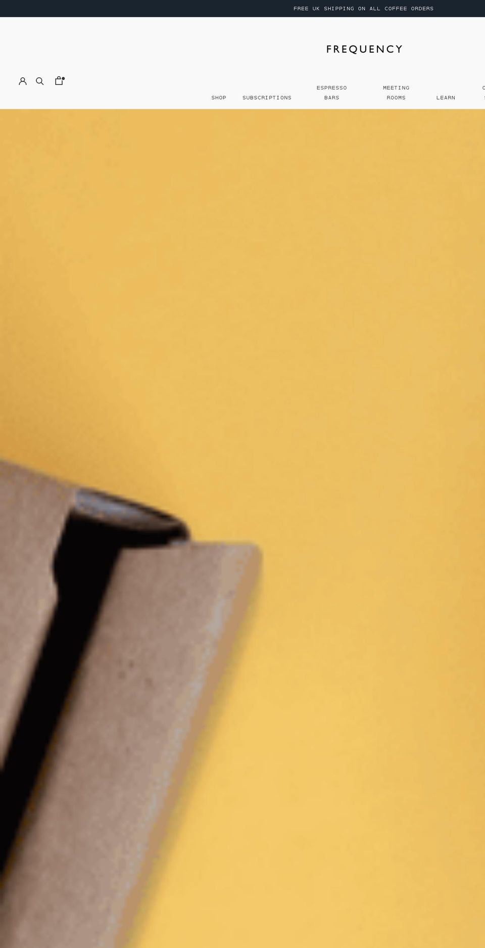 frequencycoffee.com shopify website screenshot